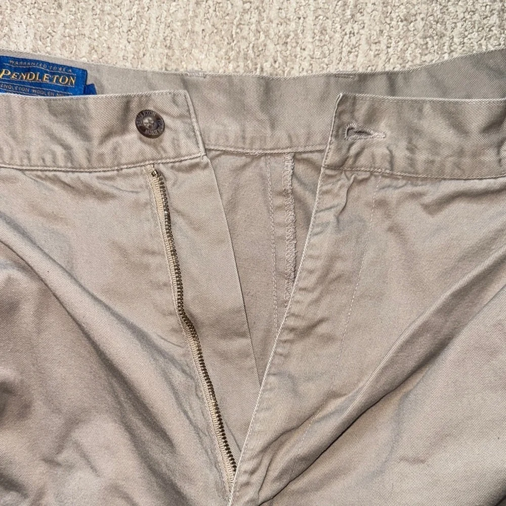 Pendleton Mens Tan Chino Shorts Size 38 Cotton Blend Casual Menswear
